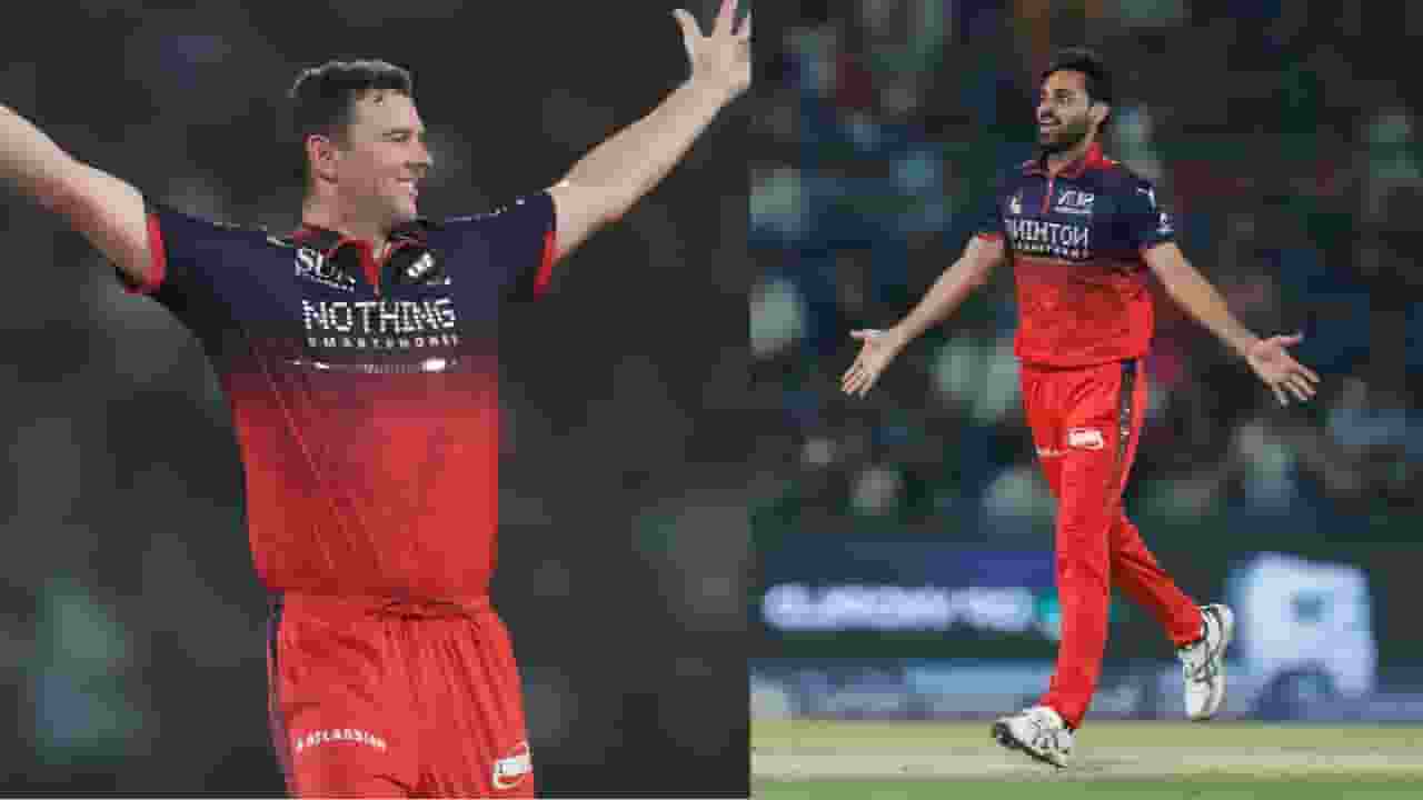 Josh Hazlewood and Bhuvneshwar Kumar