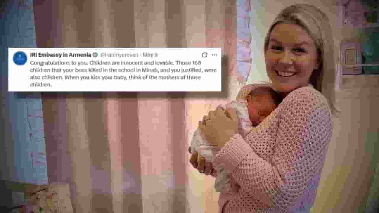 Iran Embassy congratulates Karoline Leavitt over baby news