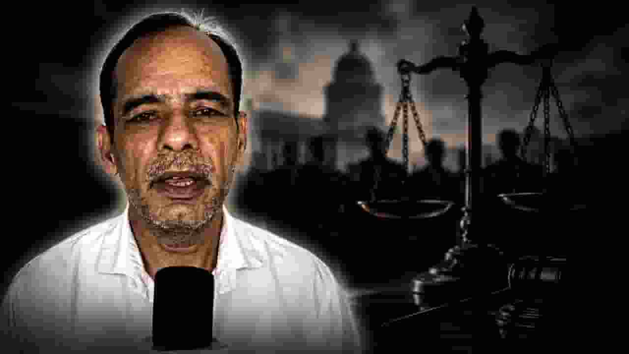 Gulshan Pahuja with representative image of judiciary