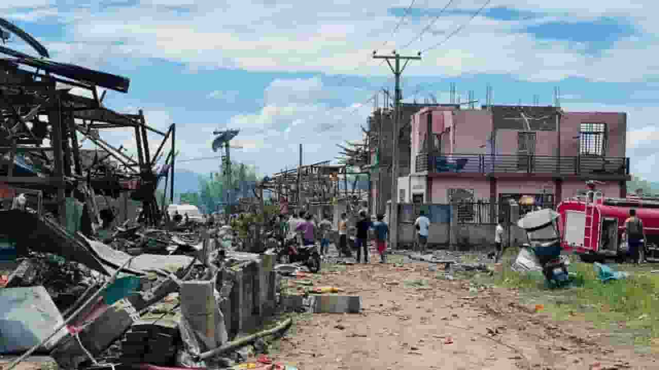 Myanmar blast near china border