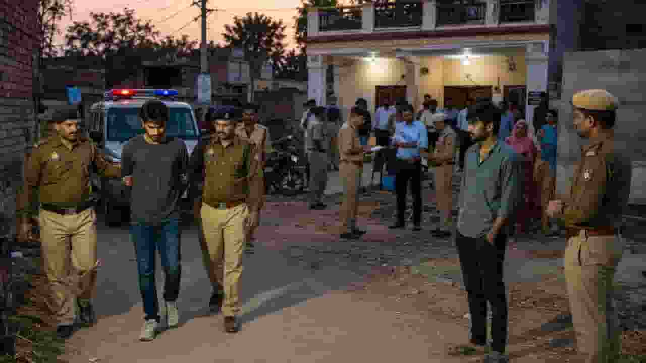 representative image of Police arrest scene