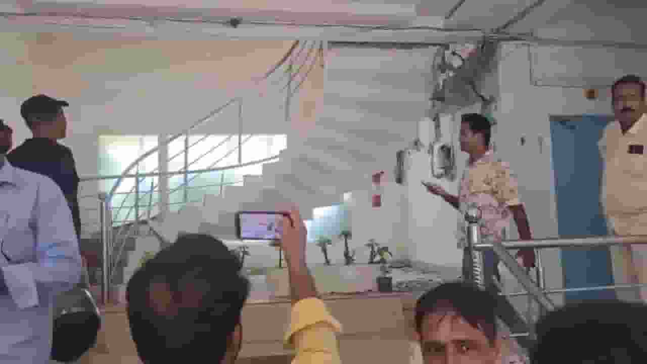 Ayodhya Development Authority office stairs collapsed