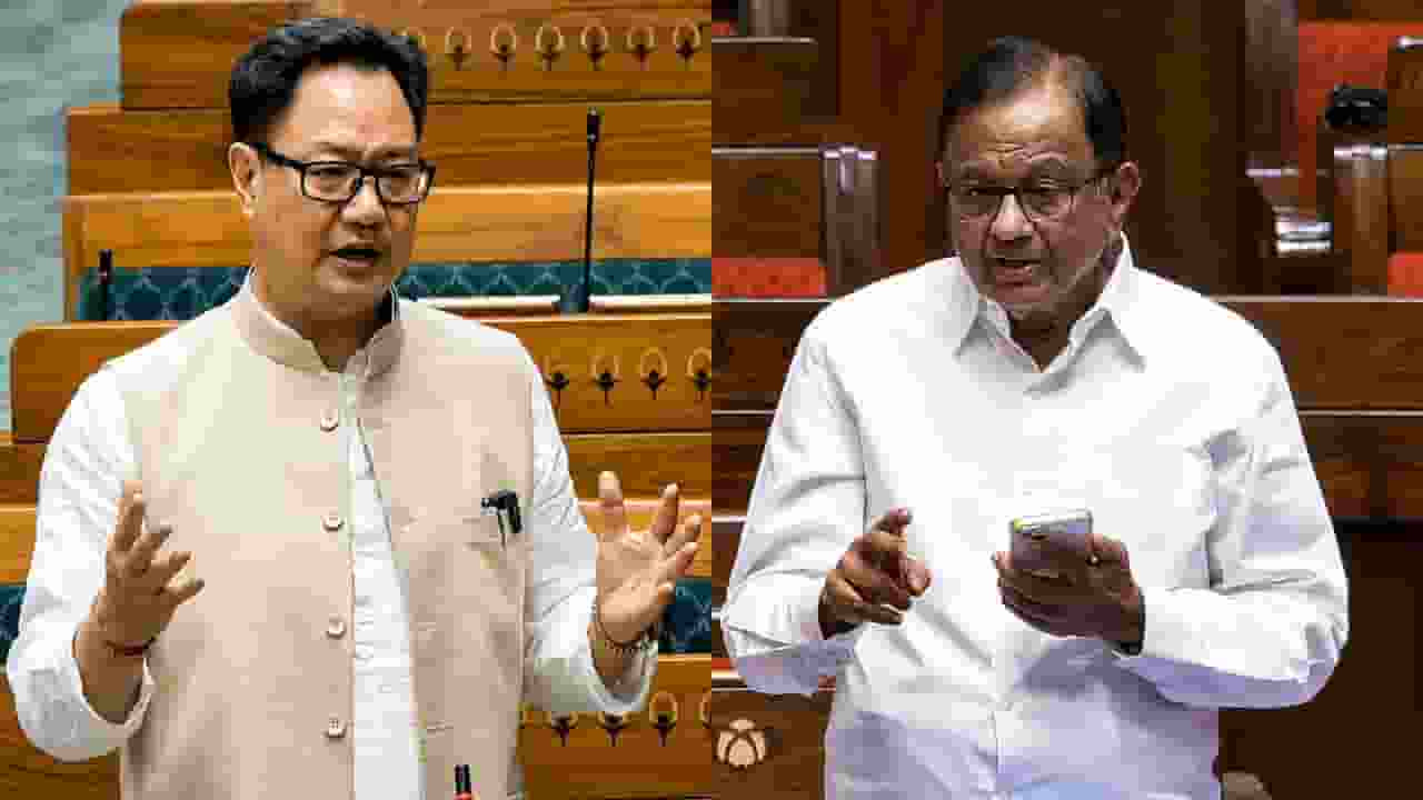 Kiren Rijiju replies on P Chidambaram post over PM Modi Dimagi Naxals statement
