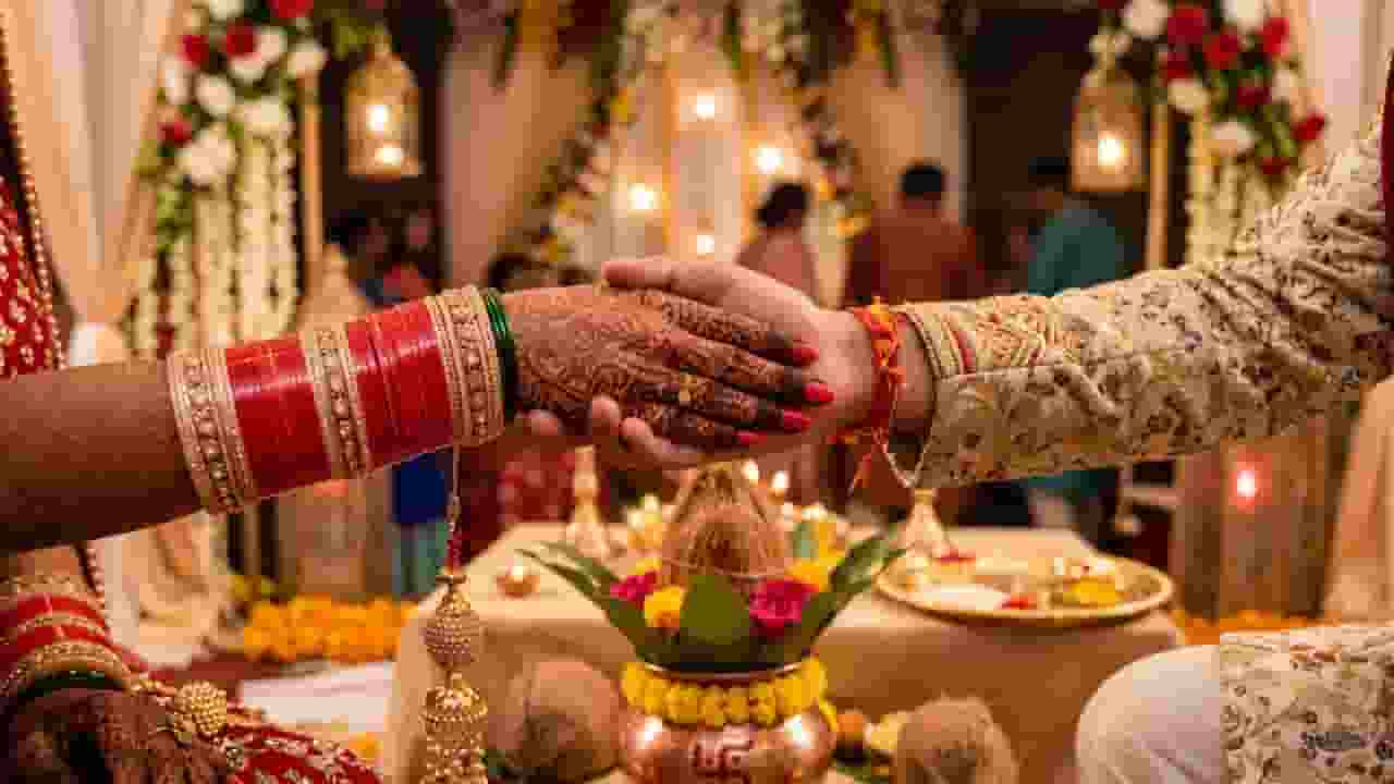 representative image of wedding scene