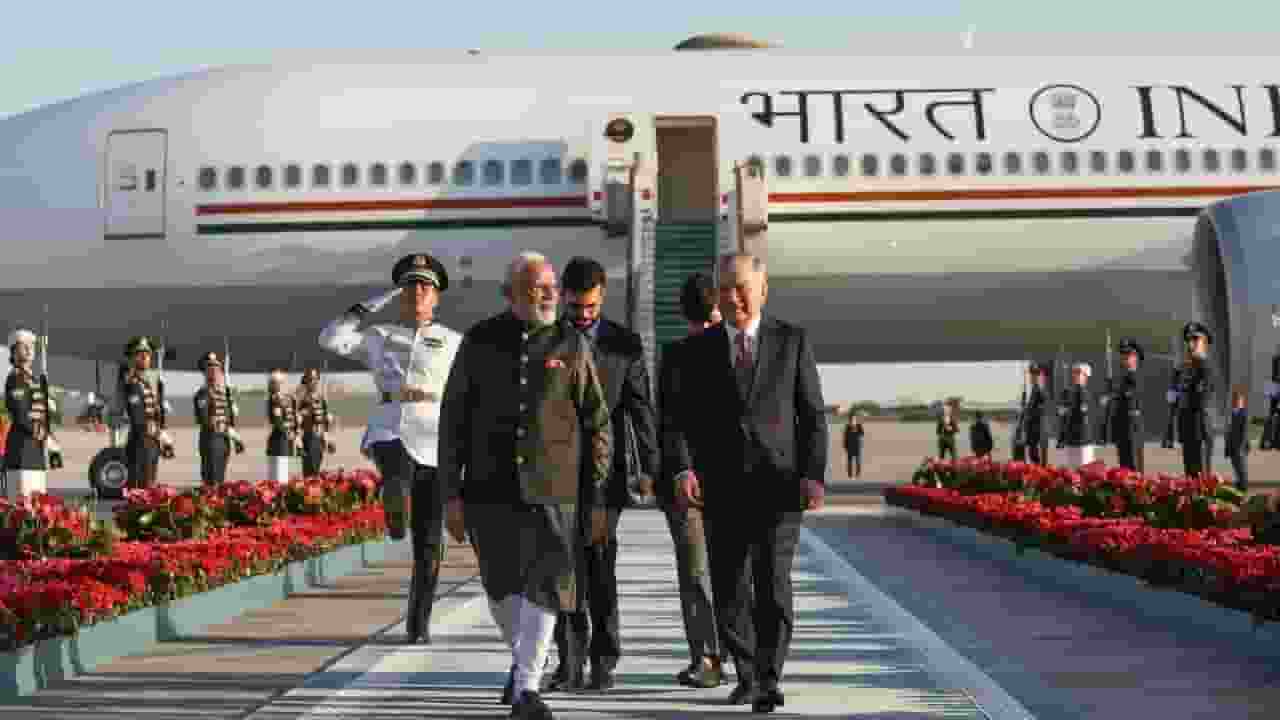 PM Modi arrives in Tashkent Uzbekistan