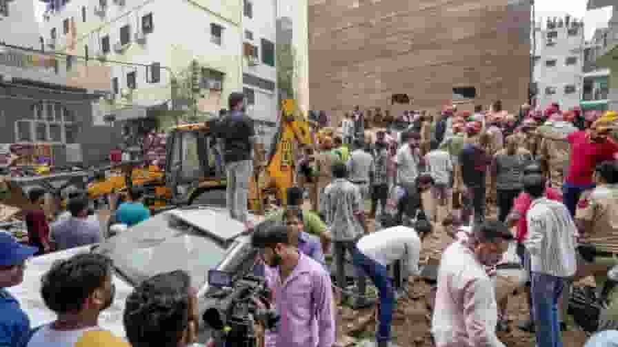 satya niketan building collapse