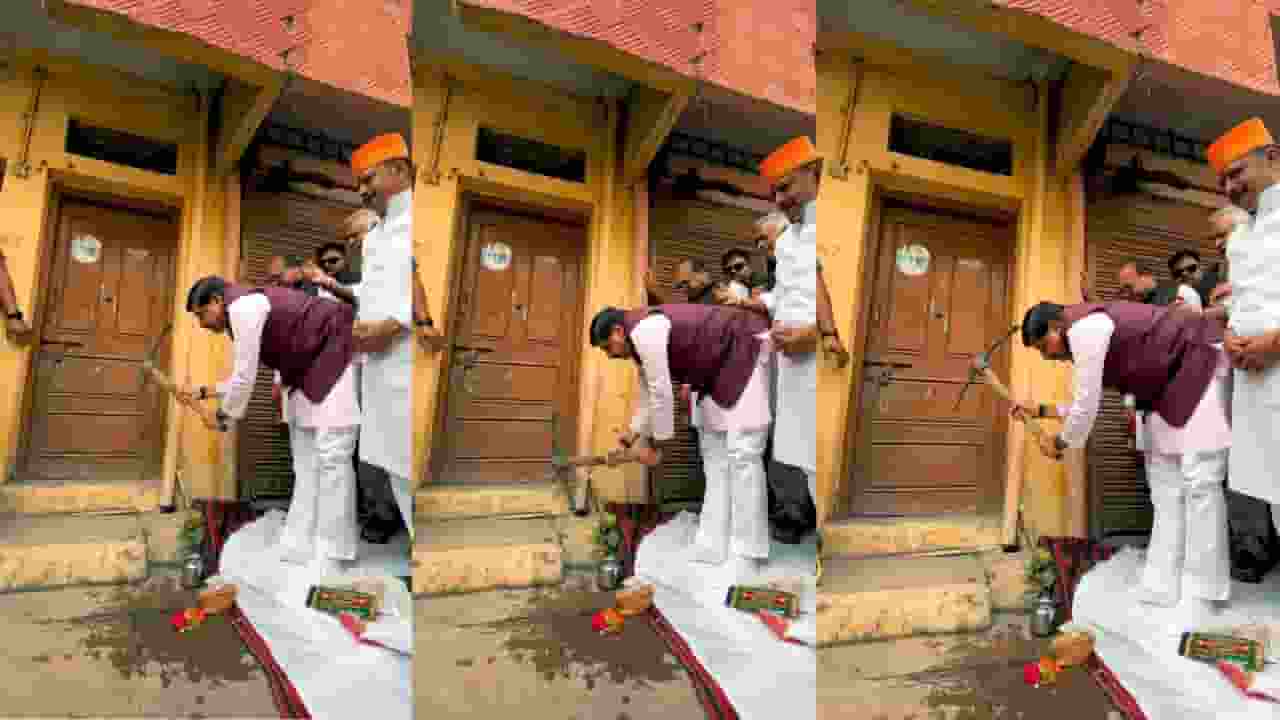 Madhya Pradesh CM mohan yadav pickaxe own Ujjain home for Simhastha preparation