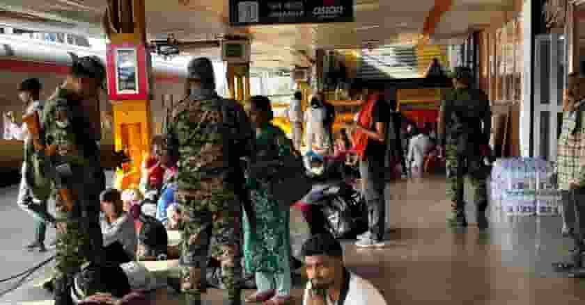 Security at new delhi railway station