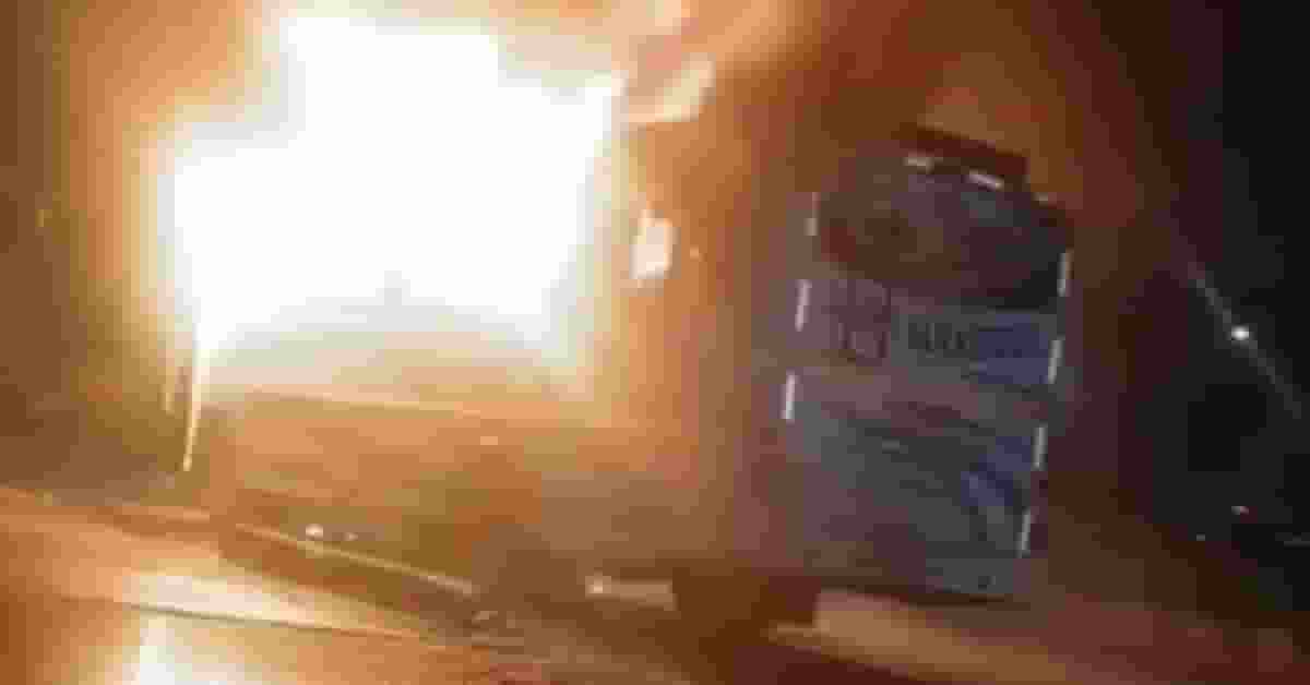 Bus fire
