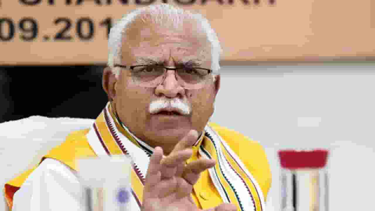 Manohar lal khattar : Photo Credit: PTI