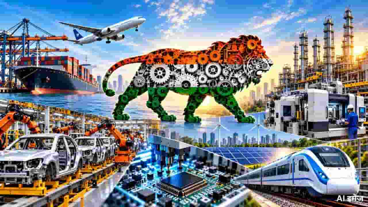 Make in India Project AI Inographics 