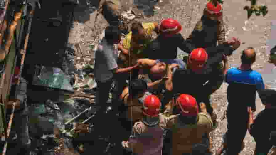 delhi fire accident rescue