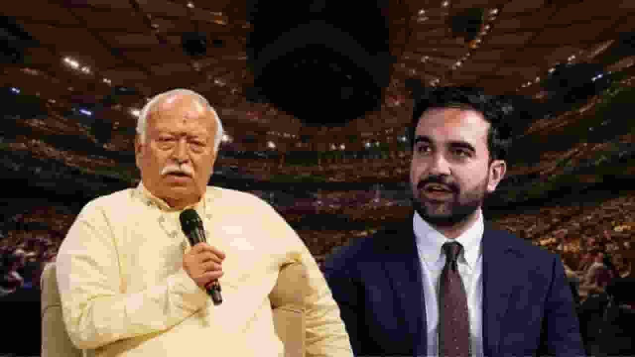 mohan bhagwat and zohran mamdani