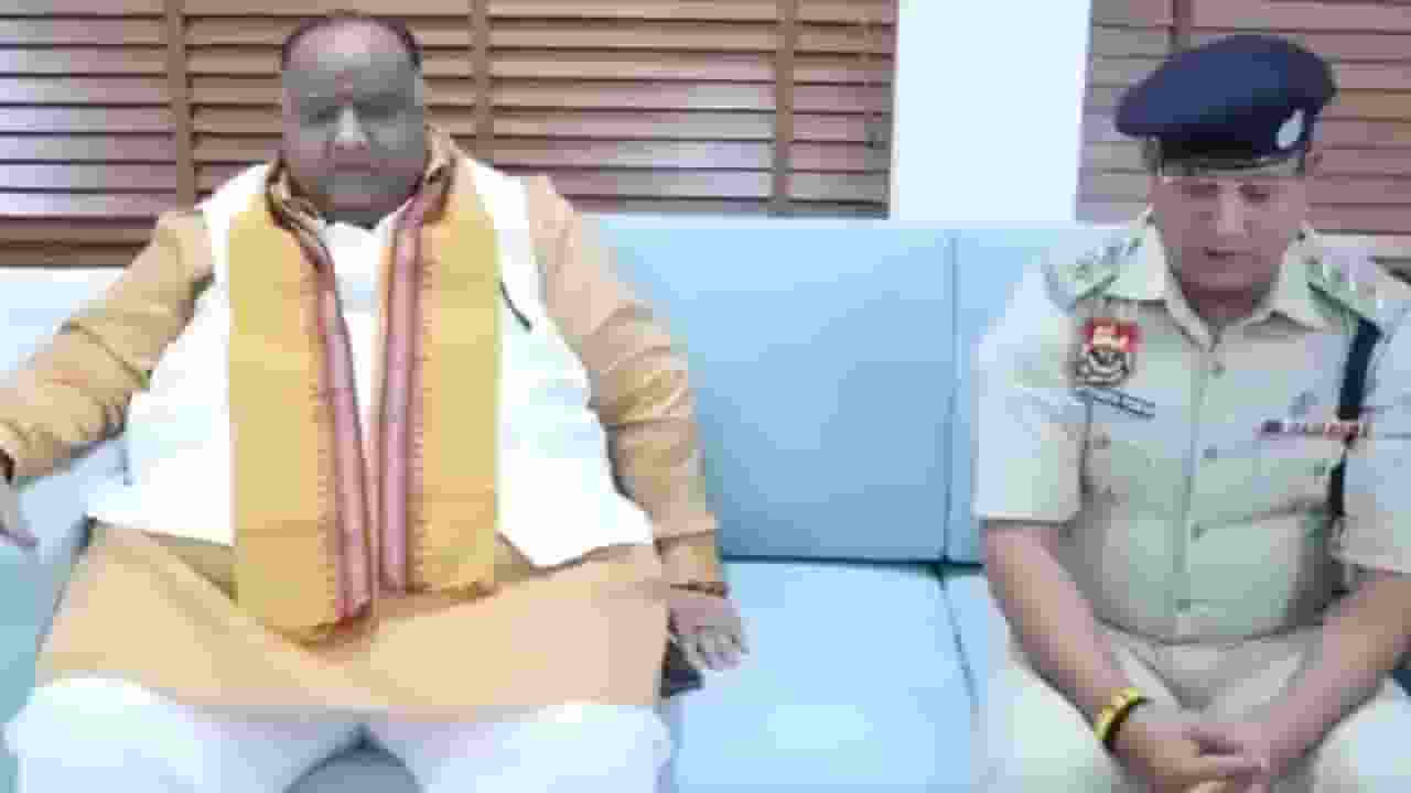 Manish Singla and DSP Jitendra Singh Rana