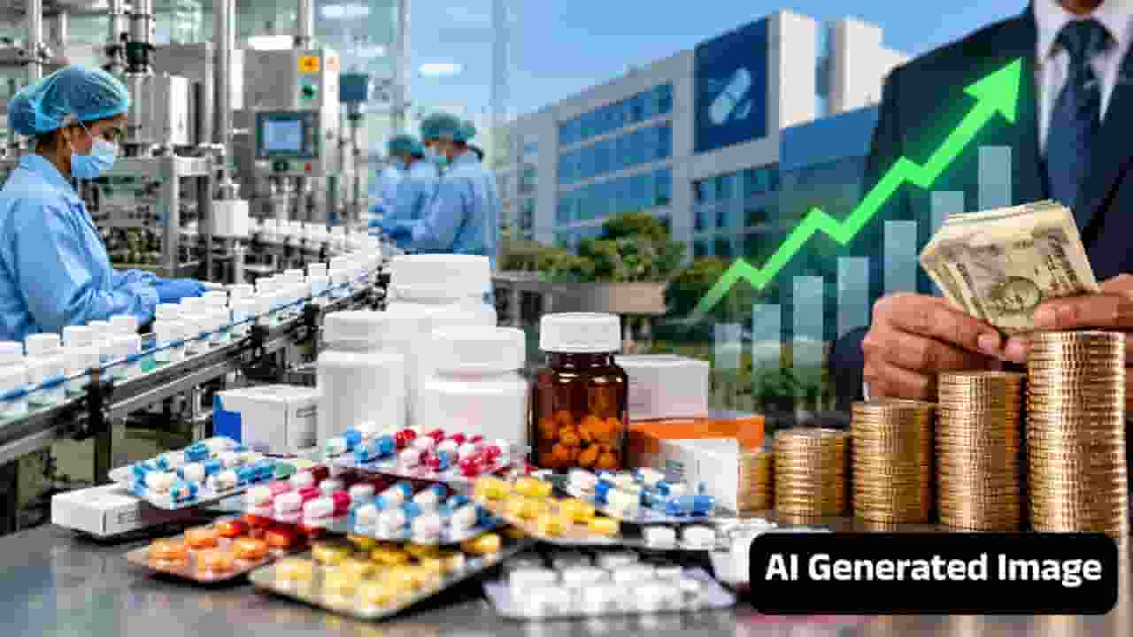 ai generated image of medicine companies, दवा कंपनी की प्रतीकात्मक तस्वीर