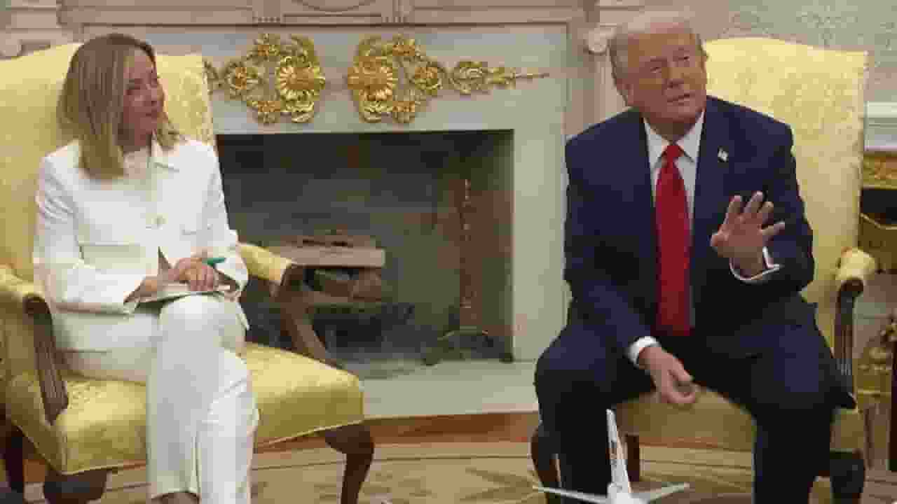 meloni and trump