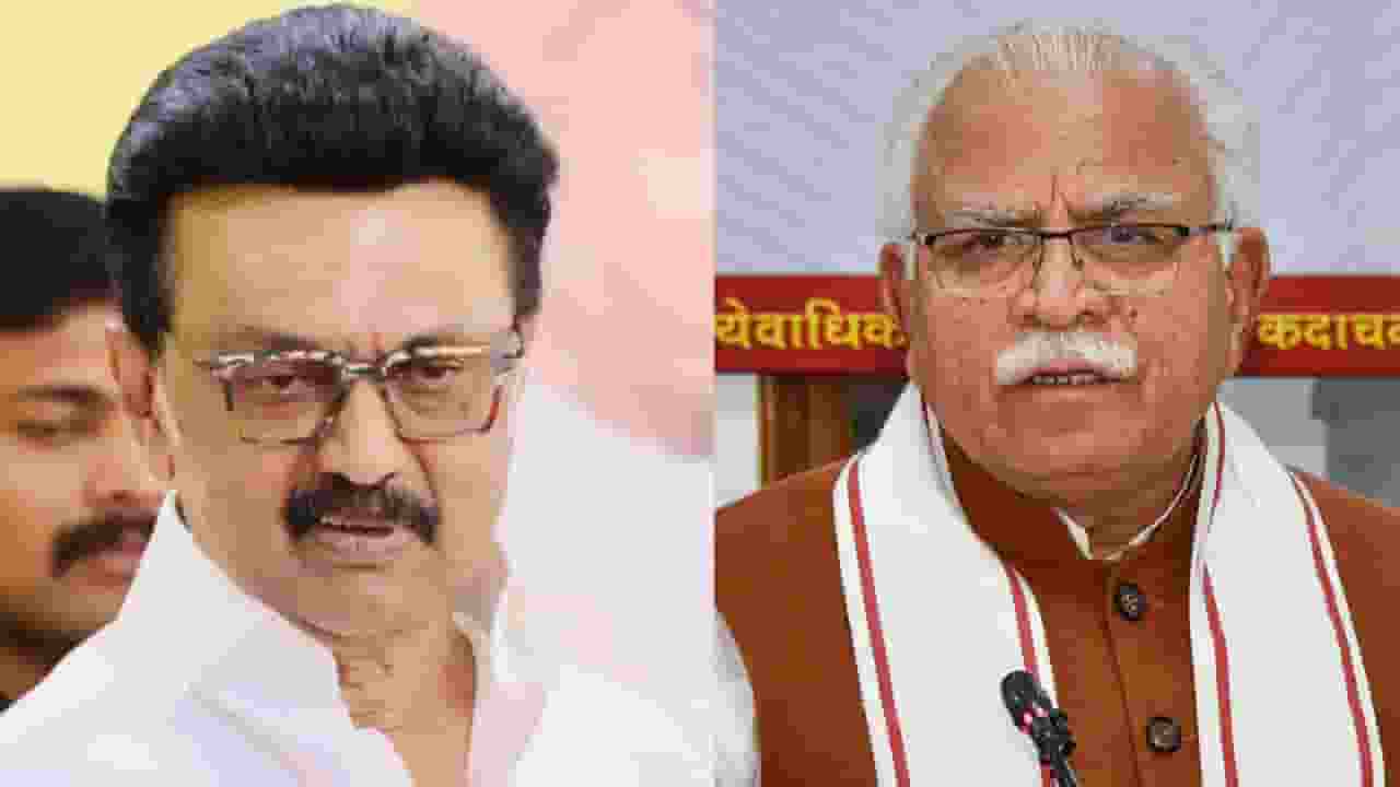 MK Stalin and Manohar lal khattar