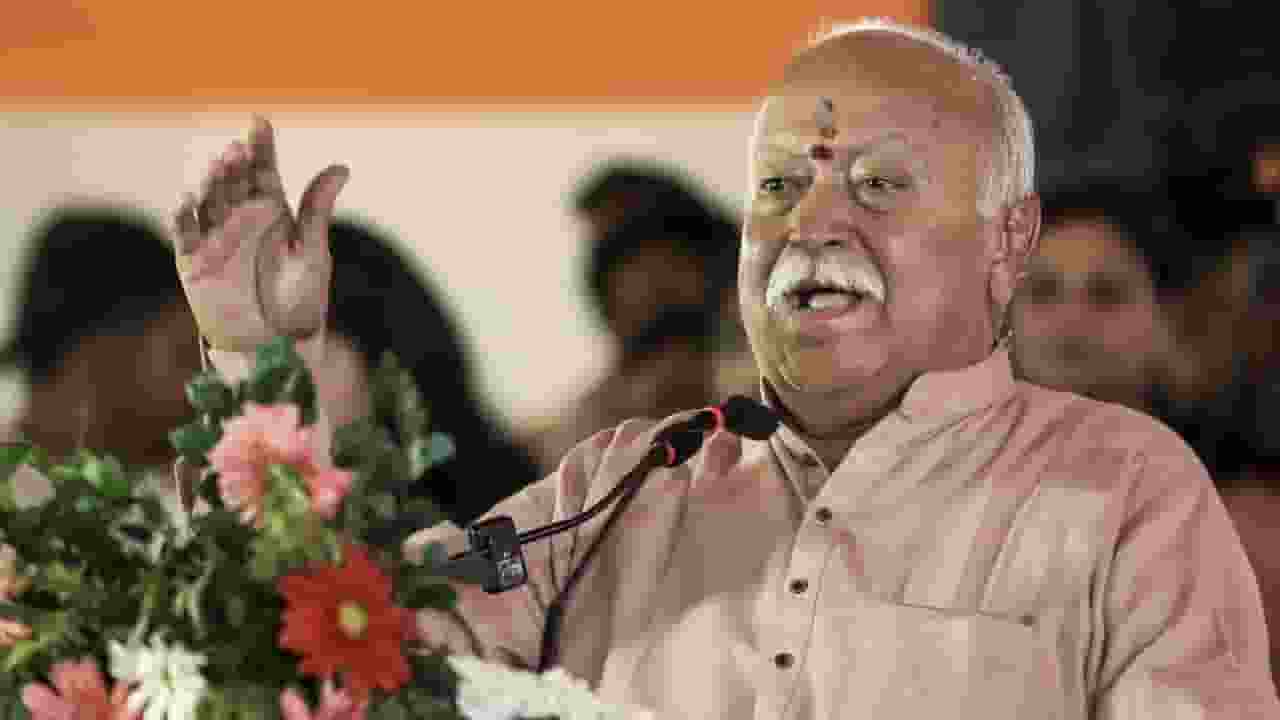 Mohan Bhagwat RSS Chief PTI