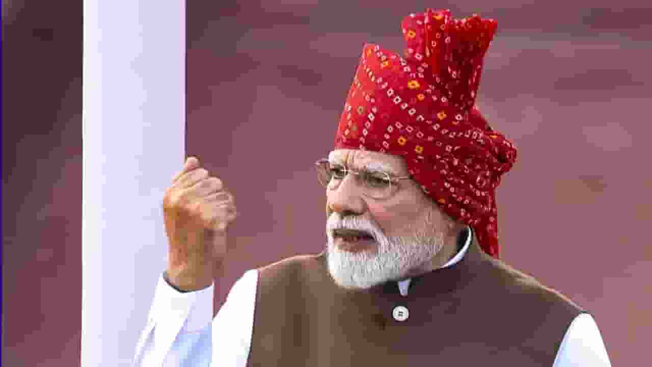 Narendra Modi at Red Fort On the Independence Day