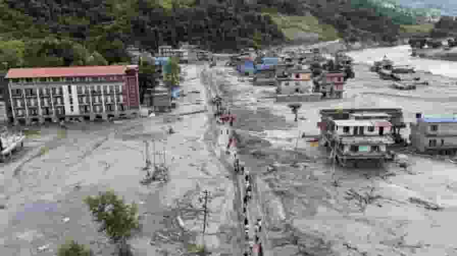 situation after floods in nepal