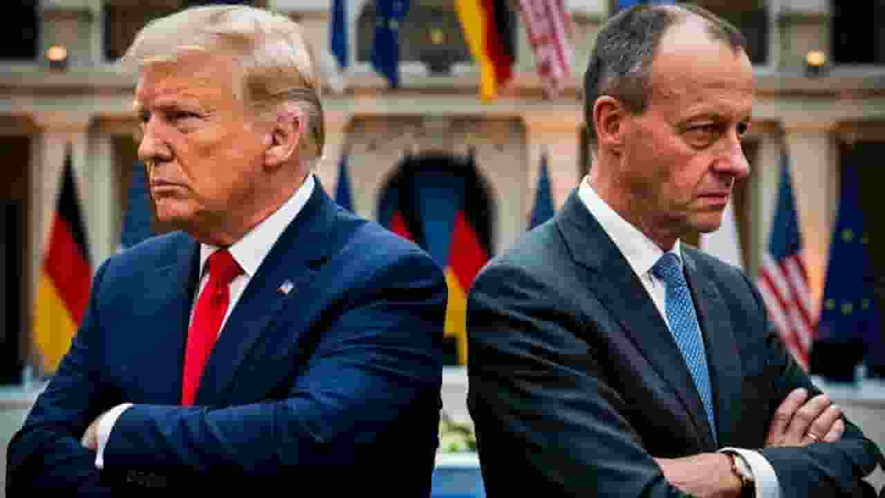 Donald Trump and Friedrich Merz.