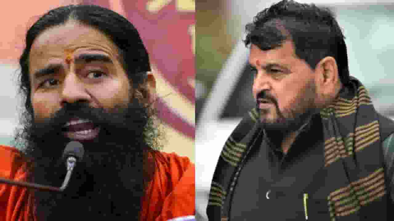 Baba Ramdev and Brij Bhushan Sharan Singh