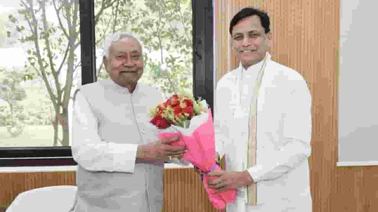 Nitish Kumar with Nityanand Rai