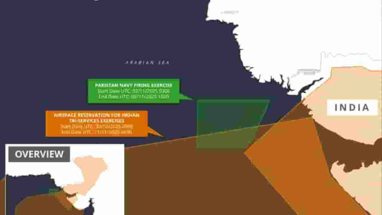 Pakistan issued naval navigational warning