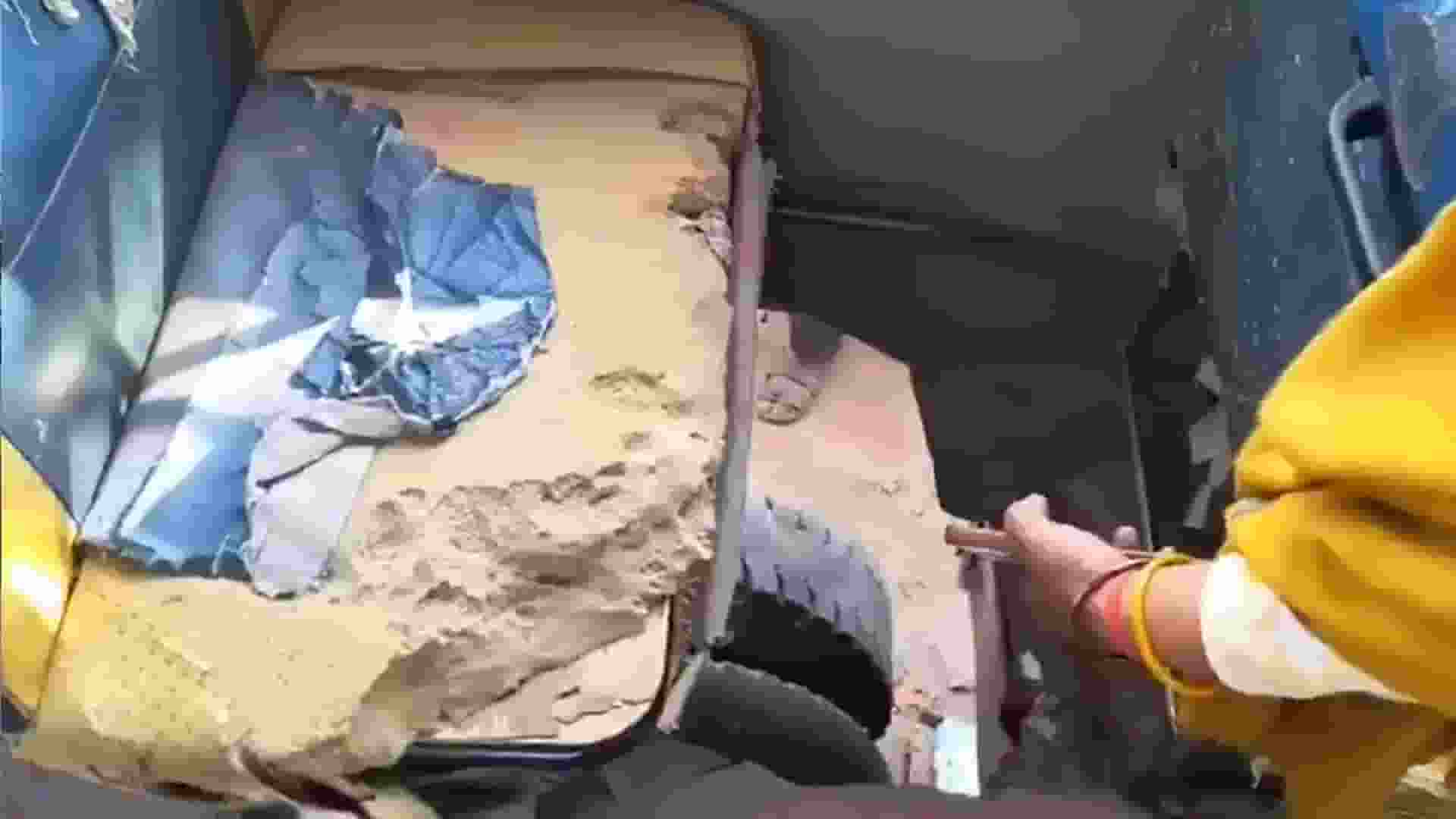 Damaged Bus