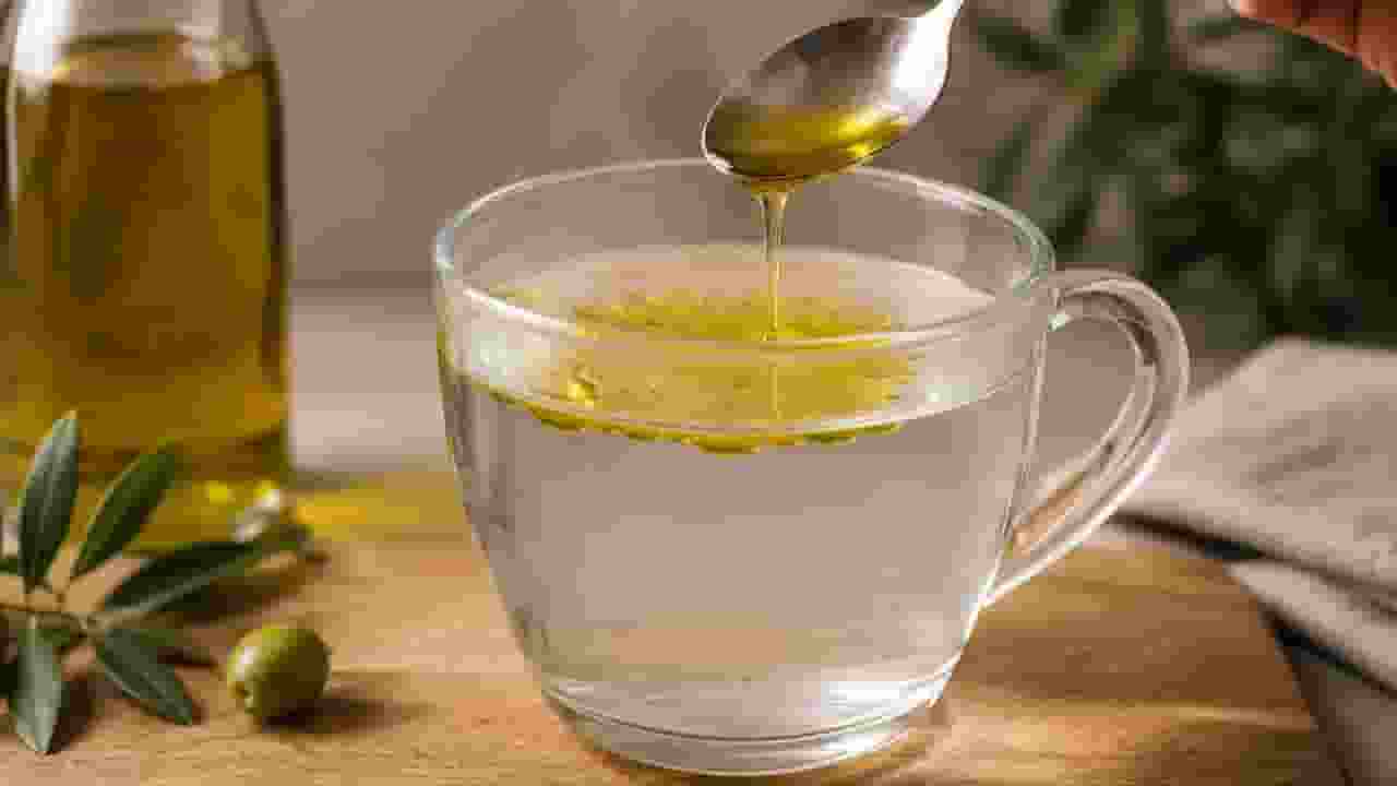 olive oil with hot water