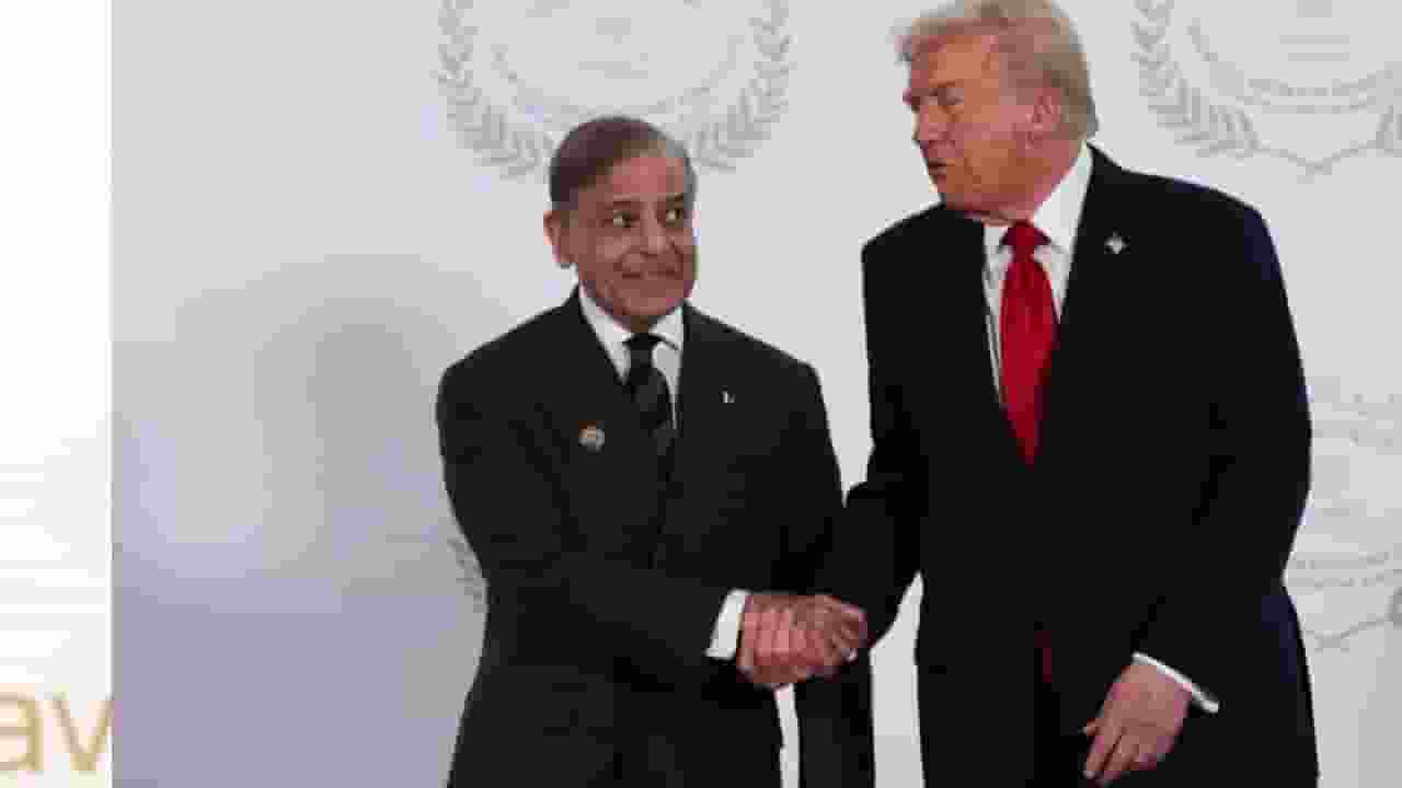 Shahbaz Sharif and Donald Trump.