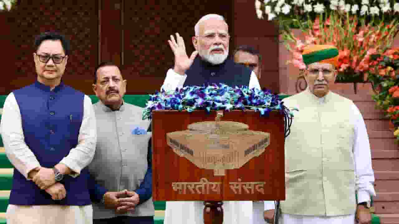 pm narendra modi before parliament session