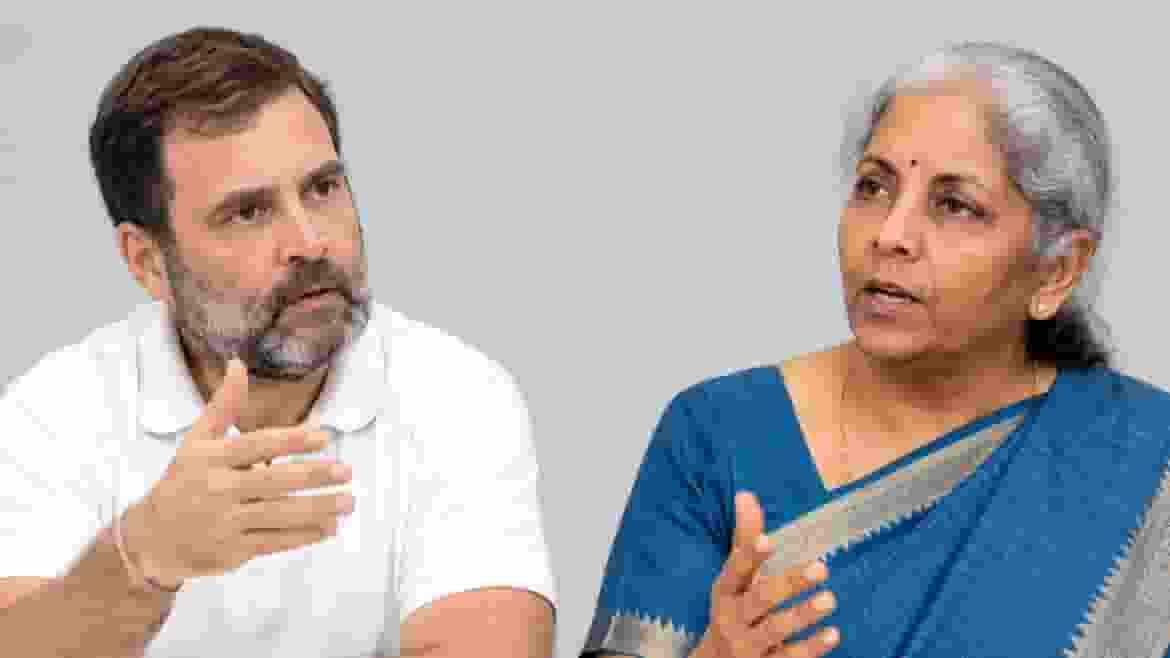राहुल गांधी और निर्मला सीतारमण