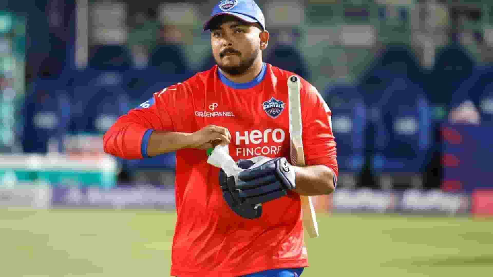 Cricketer Prithvi Shaw