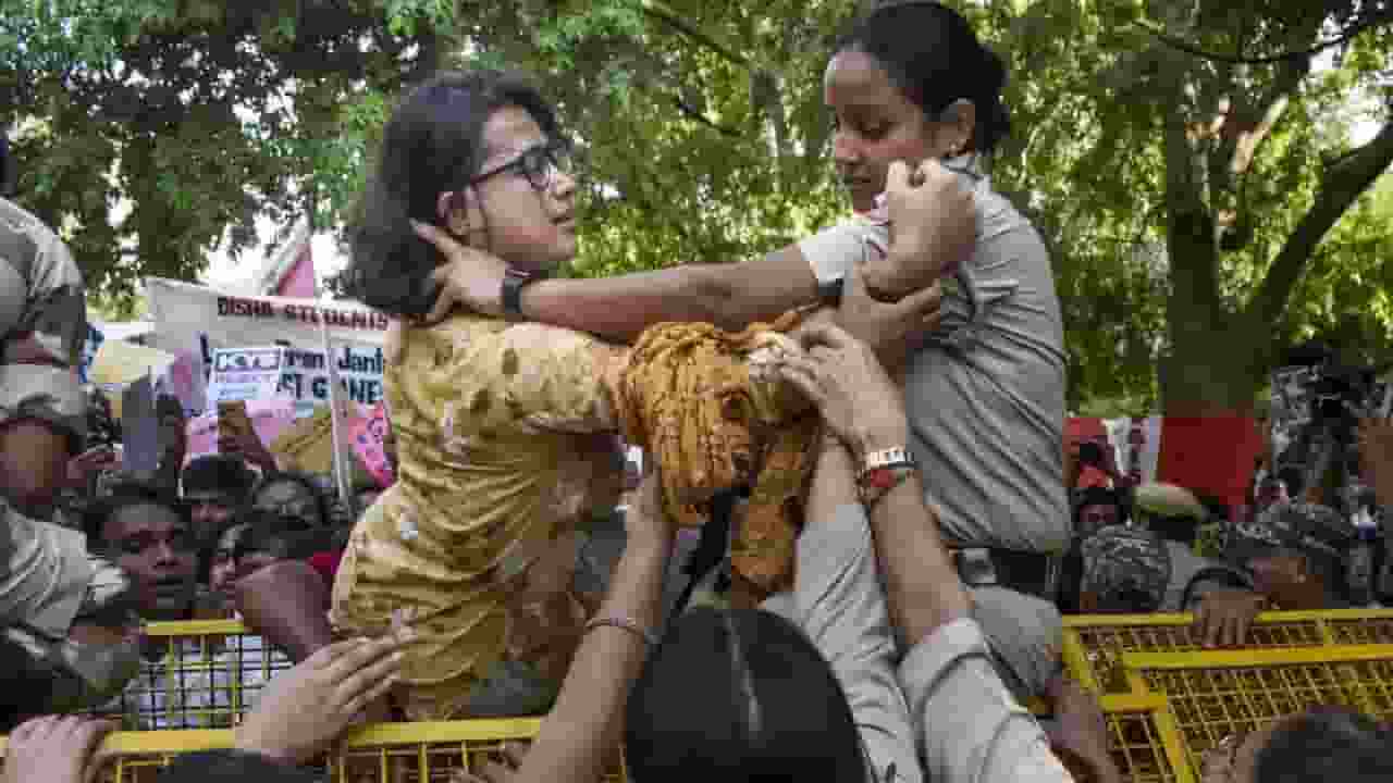 Delhi AISA Protest