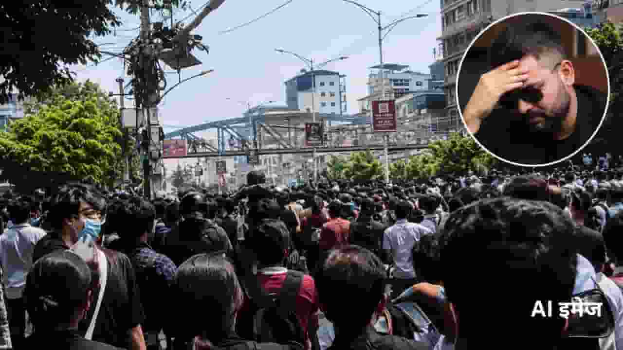 Balendra Shah facing protest in Nepal