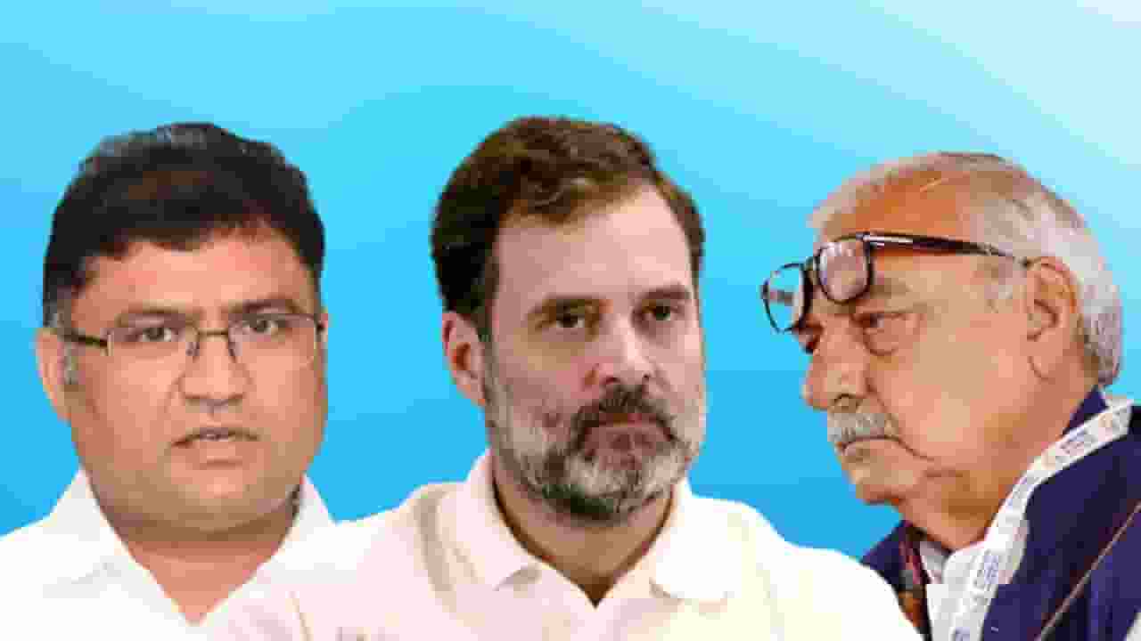 ashok tanwar, rahul gandhi and bhoopendra singh hooda