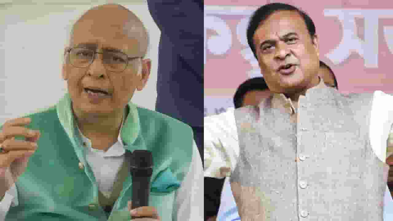 Abhishek Manu Singhvi and Himanta Biswa Sarma