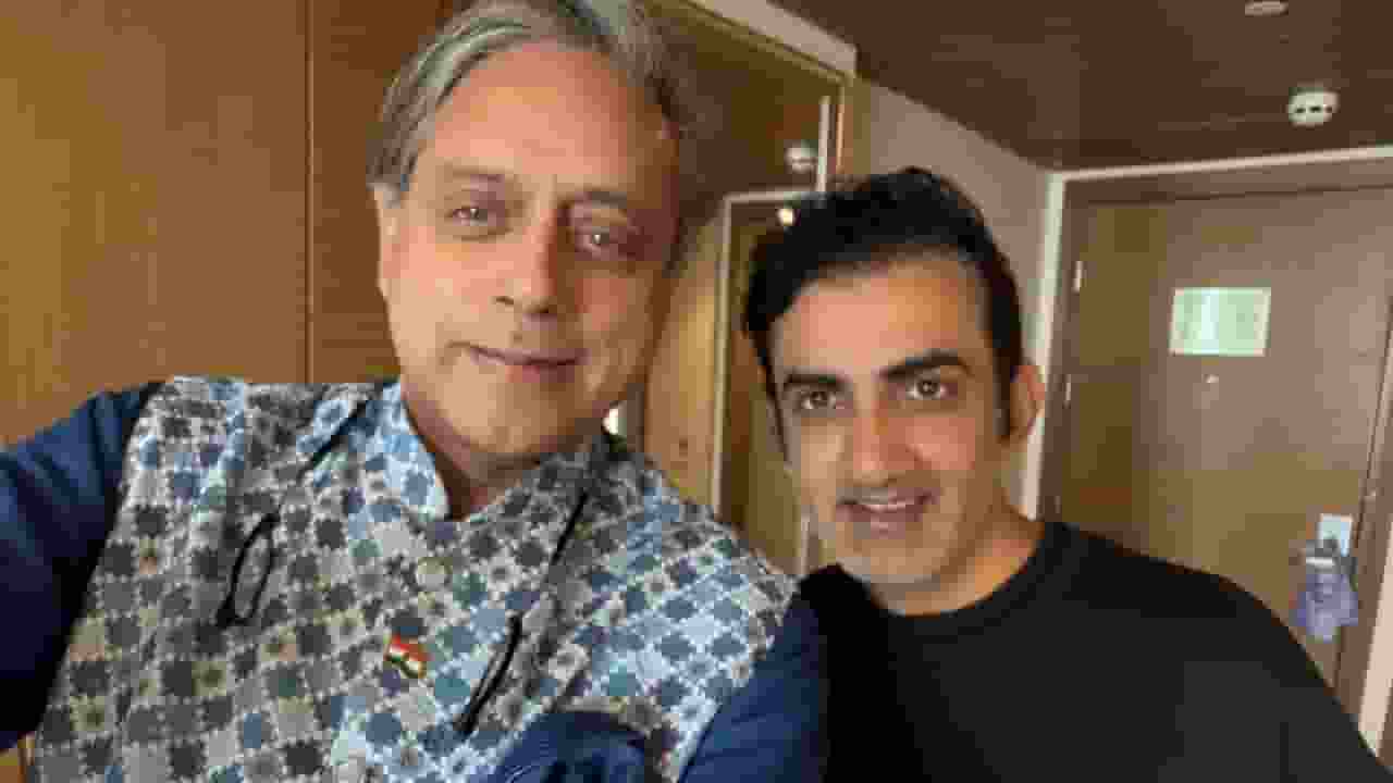 Shashi Tharoor and Gautam Gambhir