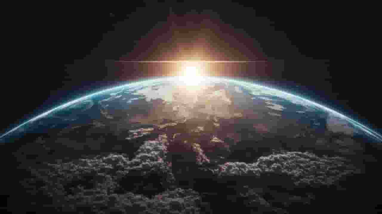 Image of Earth and Sun