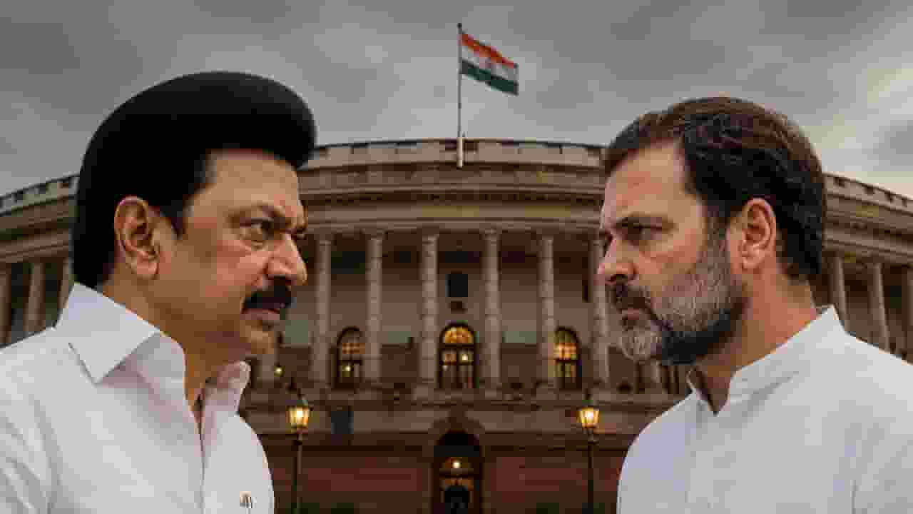 ai generated image of rahul gandhi and stalin