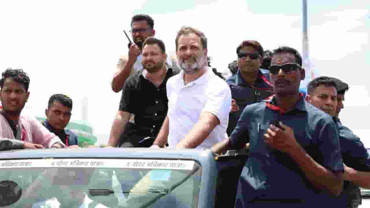 Tejashwi Yadav and Rahul Gandhi