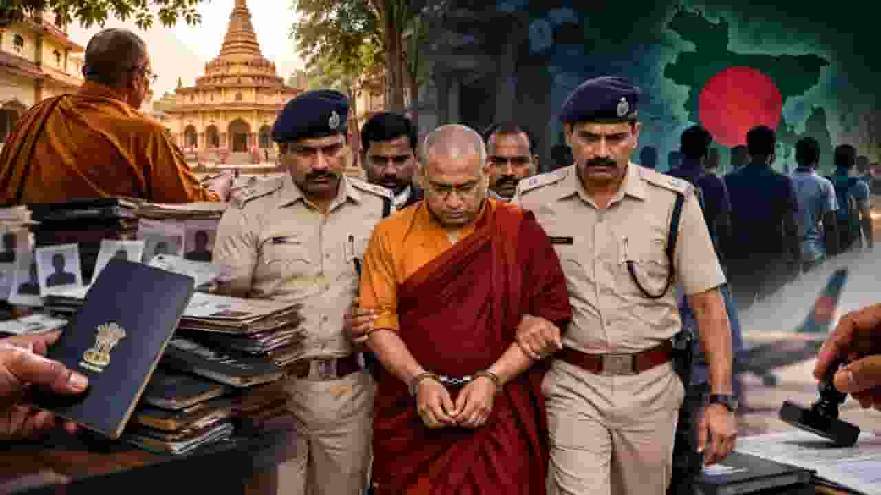 A Buddhist monk got passports made for 70 Bangladeshis