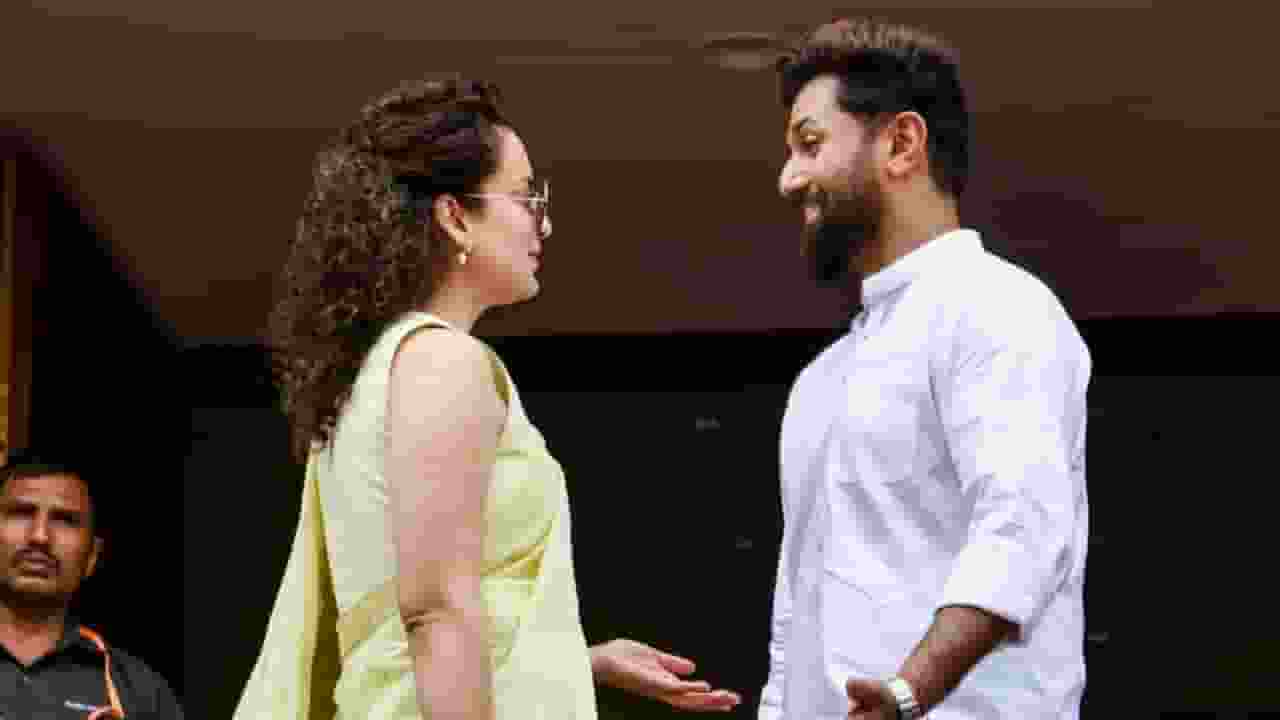  Kangana Ranaut And Chirag Paswan, Photo Credit: PTI