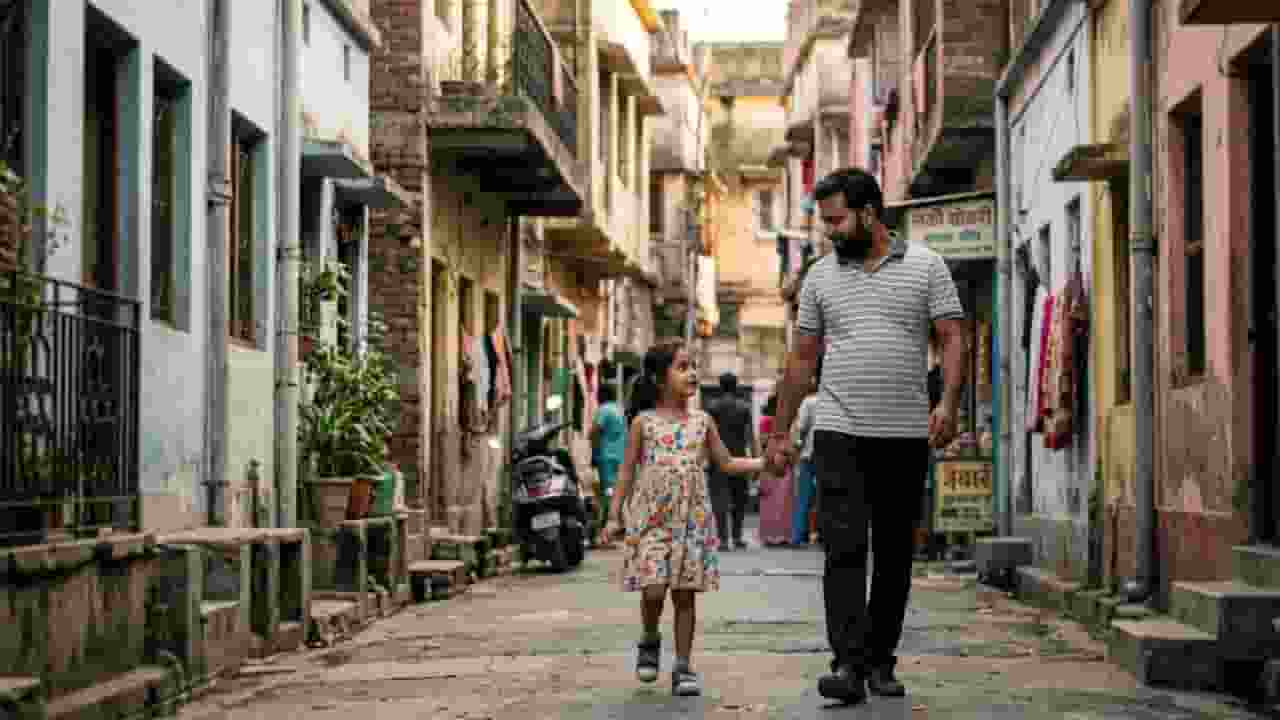 men with daughter