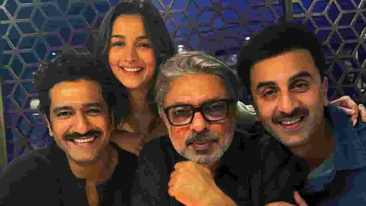 Sanjay Leela Bhansali, Alia Bhatt, Ranbir Kapoor And Vicky Kaushal