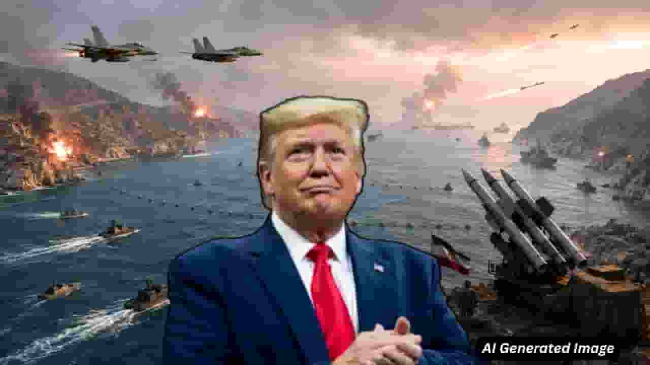 ai generated image of iran us clash