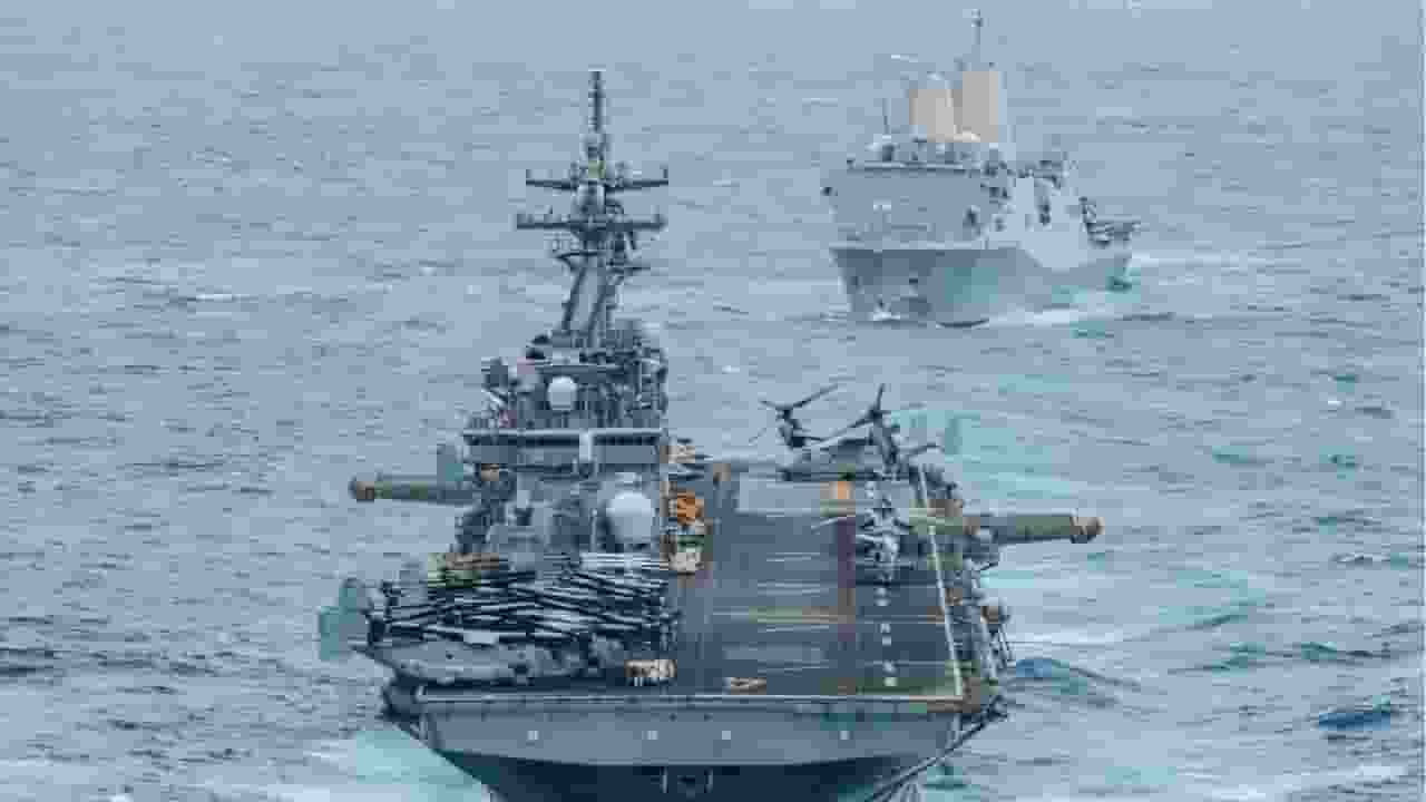 US Navy Central Command in Hormuz Strait