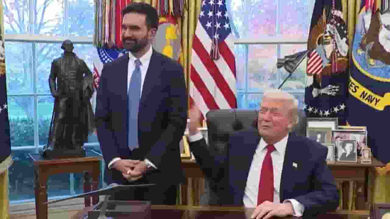 Donald Trump and Mahmood Mamdani