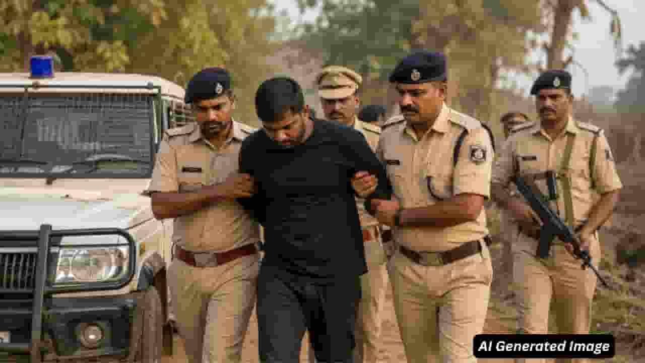 ai generated image of a man being arrested
